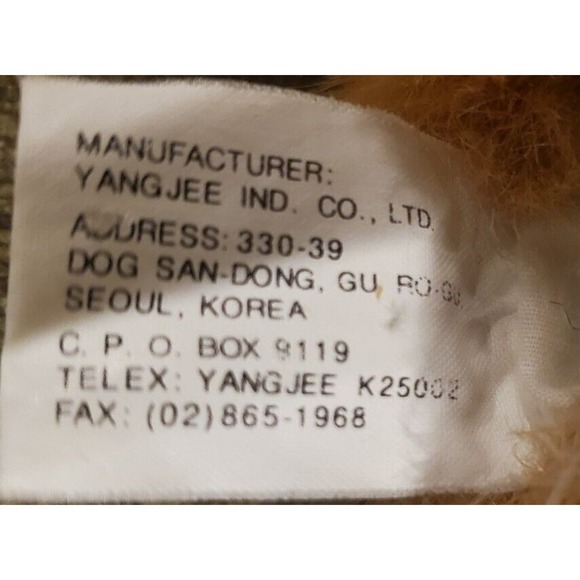 Vintage Yangjee Ind. Co. Ltd. Lion Stuffed Plush Puppet Toy - Picture 9 of 10